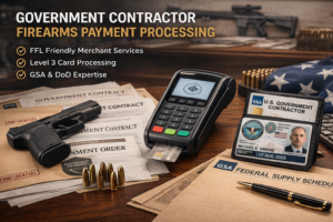 government contractor firearms payment processing with level 3 credit card processing for GSA purchase cards