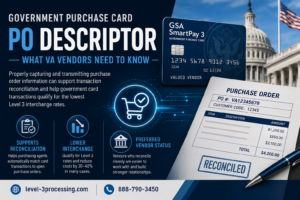 Government Purchase Card PO Descriptor guide for VA vendors and Level 3 processing