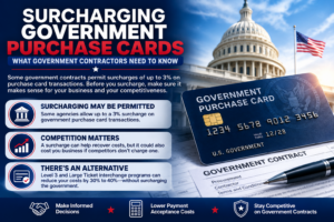 Surcharging government purchase cards for government contractors