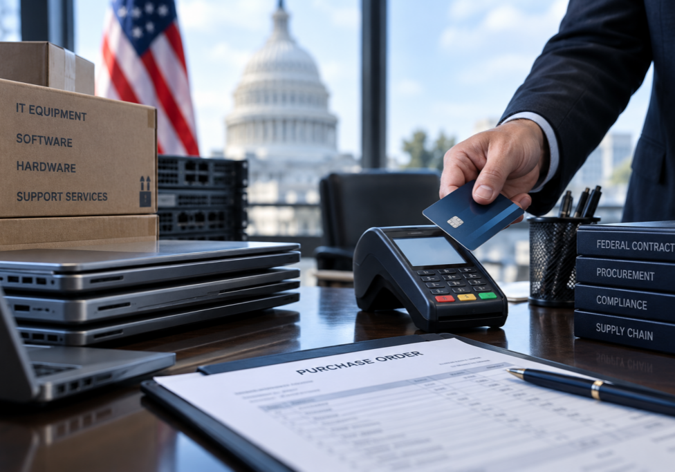 SEWP contract payment processing for government purchase cards